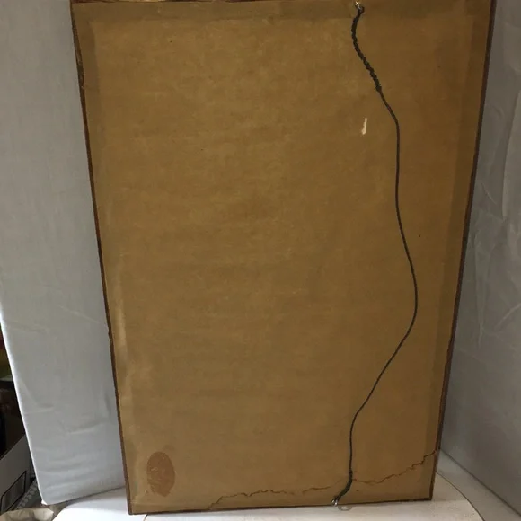 Cross-stitch vintage Alphabet framed & matted picture. - Picture 11 of 12